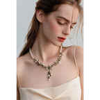 Michael Michaud Boxwood Pearls and Pendant Necklace