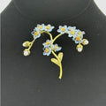 Michael Michaud Forget Me Not Brooch