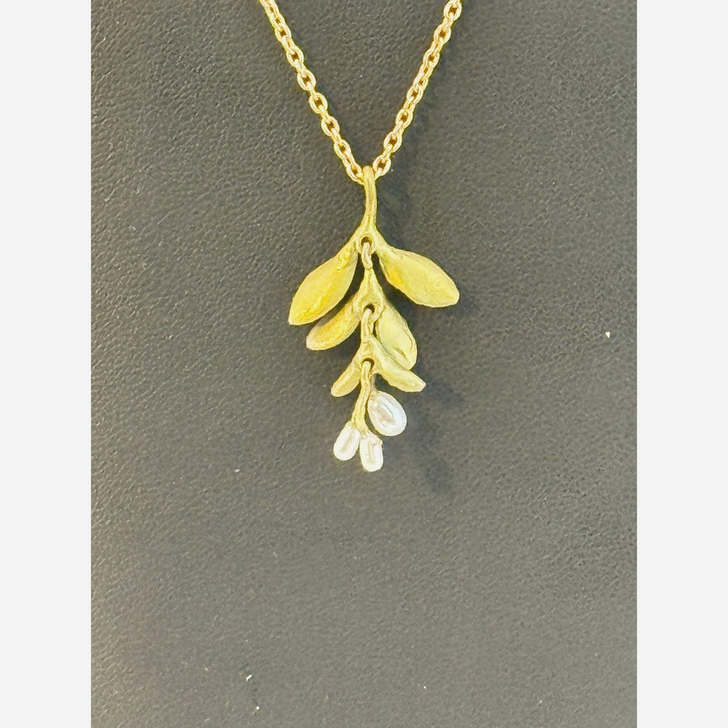 Michael Michaud Garden Vine Pearl Pendant Necklace