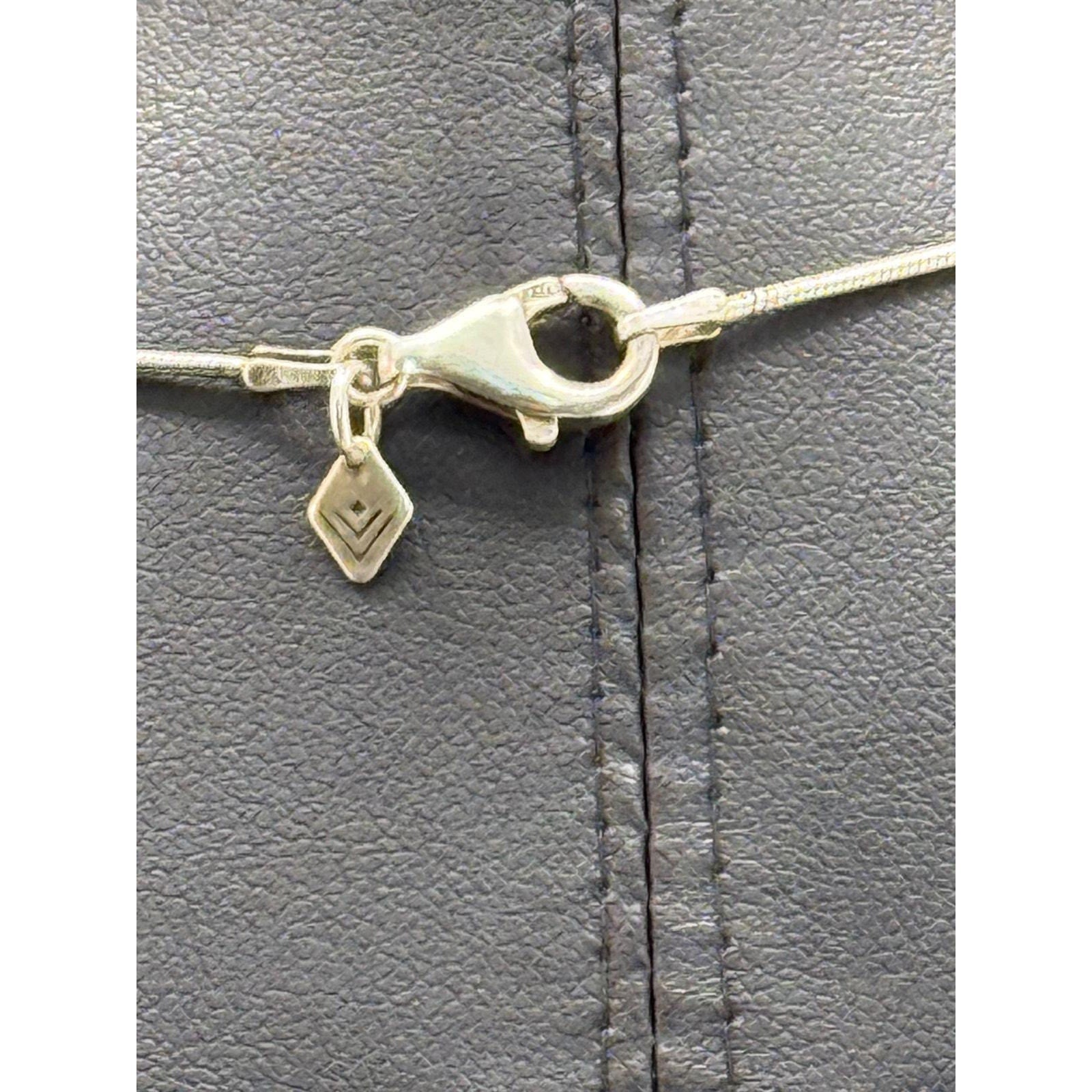 Silpada 925 Sterling Silver Open Flower CZ Pendant Necklace