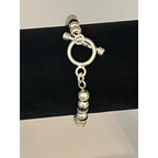 Vintage 925 Sterling Silver Mexico Beaded Bracelet