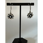 Rare Aceloni Vintage sterling mother of pearl, black onyx inlay signed