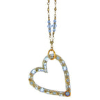 Michal Golan Bluebell Open Heart Necklace