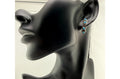 Zuni Florenda Lonasee Sterling Silver Turquoise Post Hoop Earrings