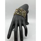 Michael Vincent Michaud 18K Gold Plated Sage Cuff Bracelet