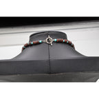 Navajo Mary W. Roanhorse Carved Jasper Leaf Pendant Necklace