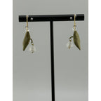 Michael Michaud White Lily of the Valley Wire Earrings