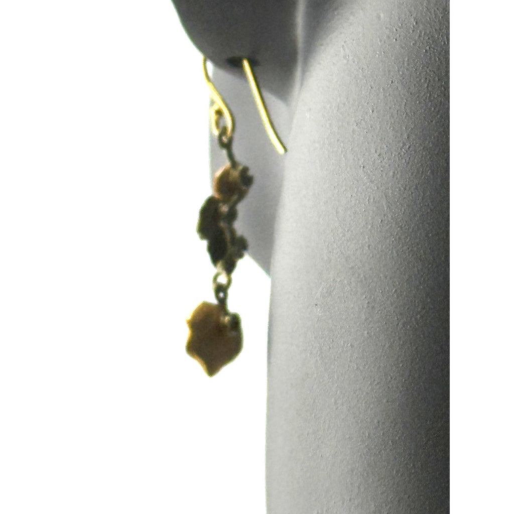 Michael Michaud Dainty Nasturtium Drop Wire Earrings
