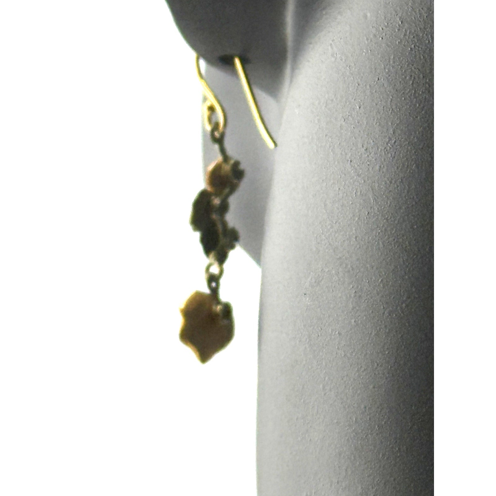 Michael Michaud Dainty Nasturtium Drop Wire Earrings