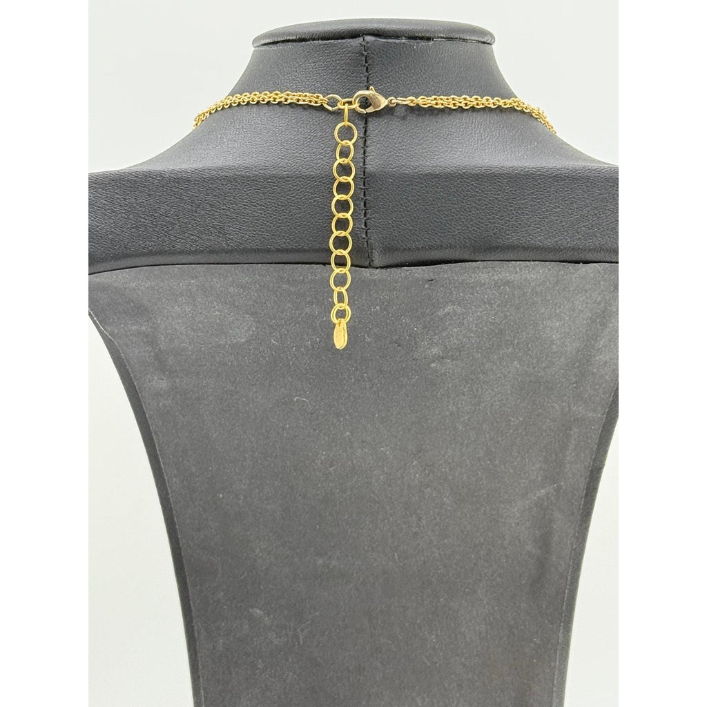 Michael Michaud Hydrangea Double Layer Pendant Necklace
