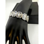 Vintage Unique 925 Sterling Silver Enamel Siam Dancer Bracelet