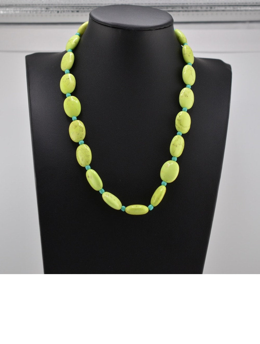 Mary W. Roanhorse Navajo Howlite Turquoise Necklace