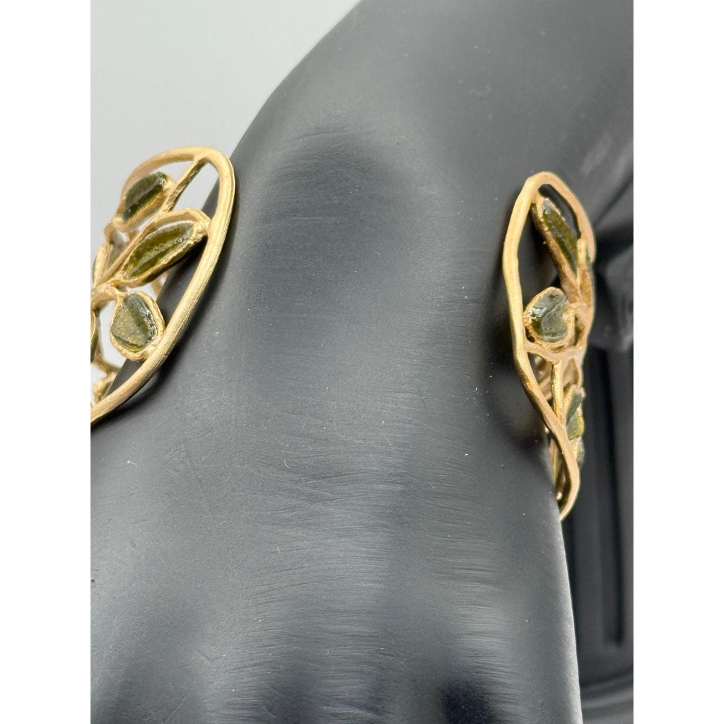 Michael Vincent Michaud 18K Gold Plated Sage Cuff Bracelet