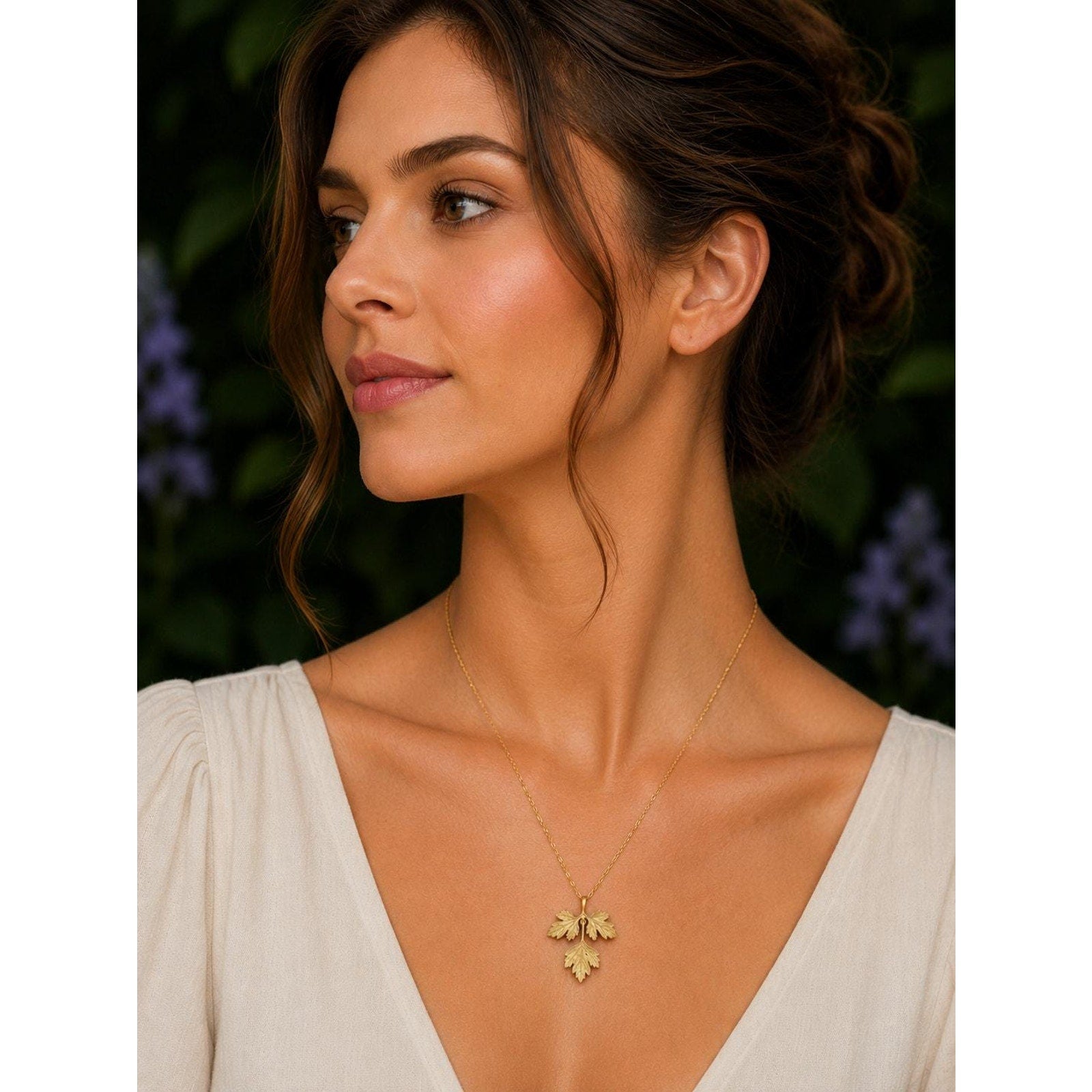 Michael Michaud Petite Herb Parsley Pendant Necklace