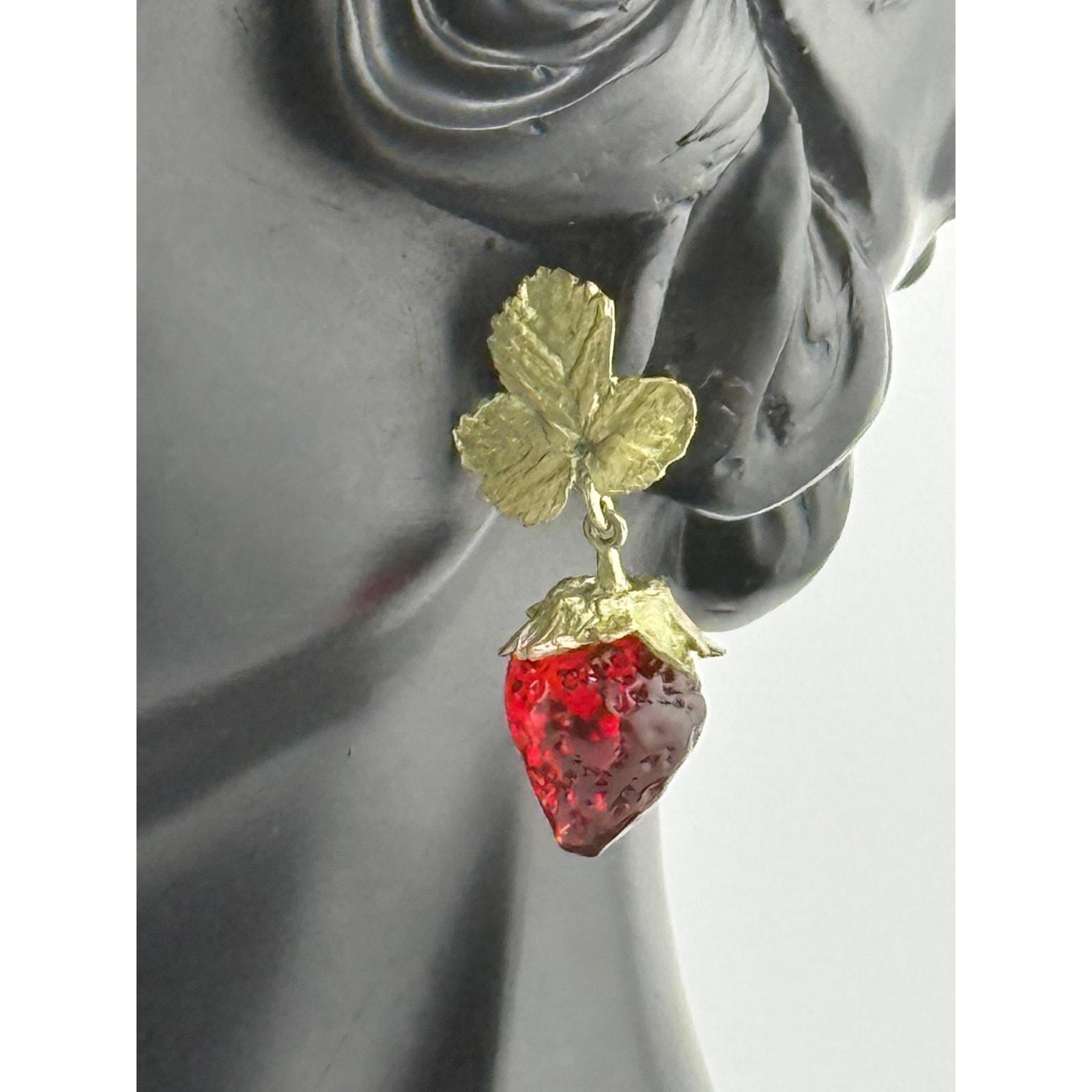 Michael Michaud Strawberry Post Earrings