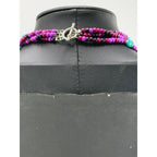 Navajo Mary W Roanhorse Turquoise and Glass Bead Choker Necklace