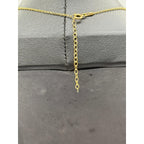 Portuguese Gold Plated Sterling Silver Monstera Leaf Pendant Necklace