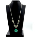Navajo Verley Betone Sterling Turquoise Pendant Necklace