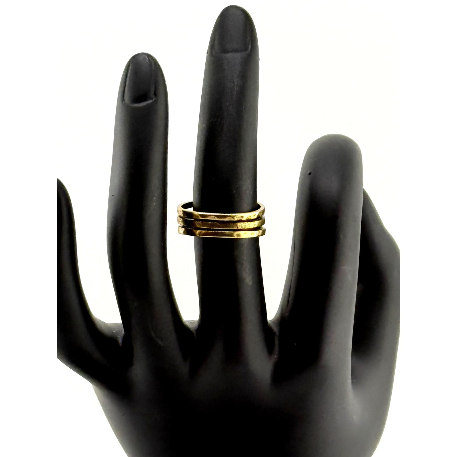 Silpada KR Brass Adjustable Textured Ring
