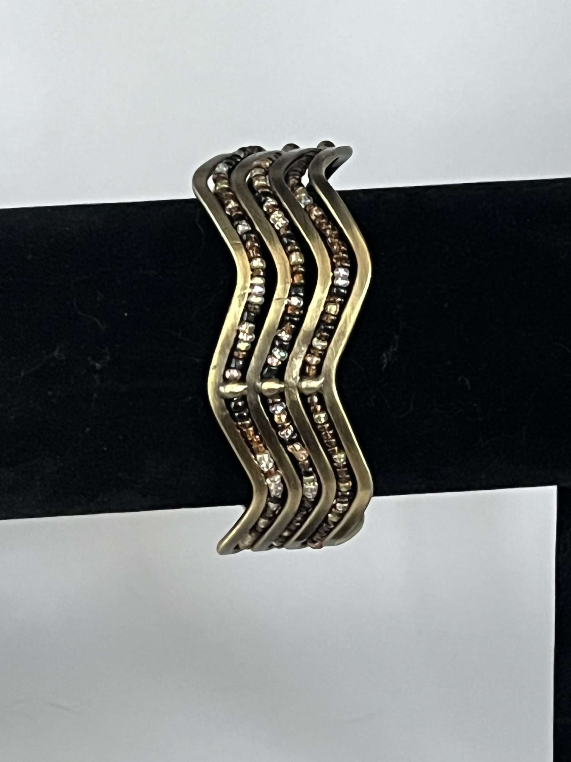 Brass and Bead Bangle. Very Different.