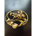 Vintage A&Z 12K Gold Filled Art Nouveau Brooch