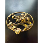 Vintage A&Z 12K Gold Filled Art Nouveau Brooch