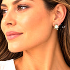 Michael Michaud Pea Pod Pearl Post Stud Earrings