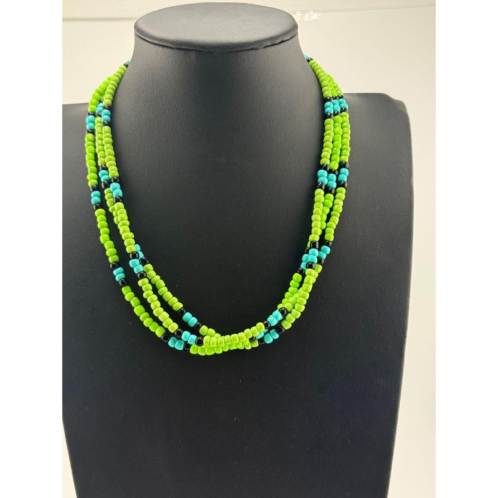 Navajo Mary W Roanhorse Glass Bead Choker Necklace