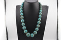 Navajo Handmade Mosaic Turquoise Sterling Necklace