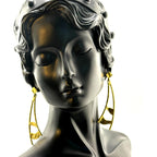Karine Sultan 24K Gold Plated Elegant Dangle Earrings