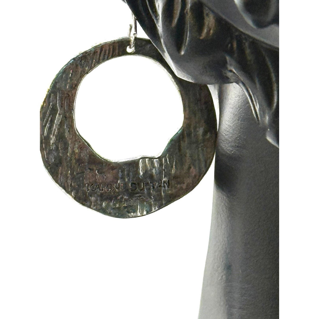Karine Sultan Embellished Circle Drop Dangle Earrings