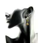 Michael Michaud Dainty Nasturtium Drop Wire Earrings