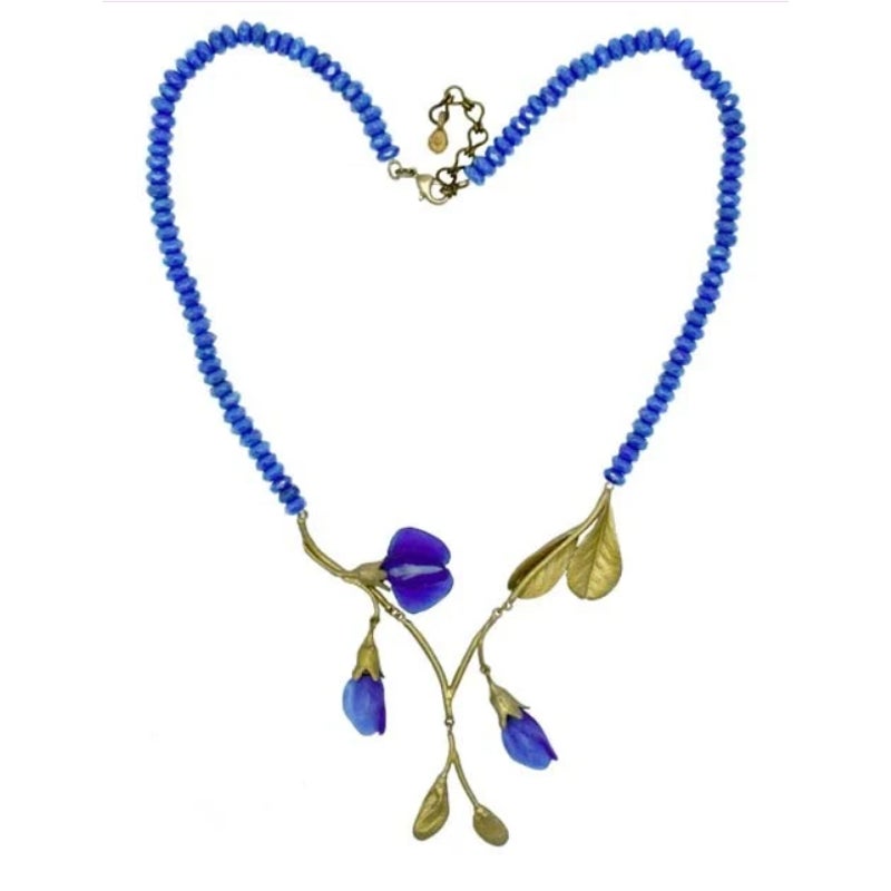 Michael Michaud Vintage False Indigo Pendant Necklace