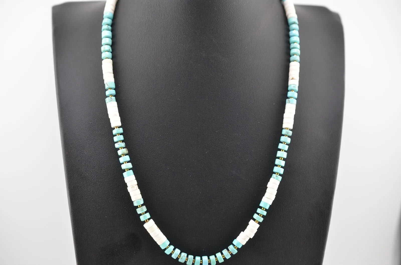 Navajo Mary W Roanhorse Handmade Turquoise Necklace