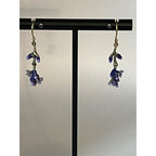 Michael Michaud Lavender Dangle Wire Earrings