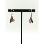 Michael Michaud Pink Lily of the Valley Wire Earrings