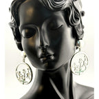 Karine Sultan Enchanted Green Dangle Statement Earrings
