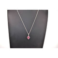 Vintage 925 Sterling Silver Amethyst Pendant Necklace