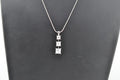 Silpada Sterling Silver Triple Solitaire CZ Pendant Necklace