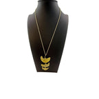 Michael Michaud Ginkgo Large Drop Pendant Necklace