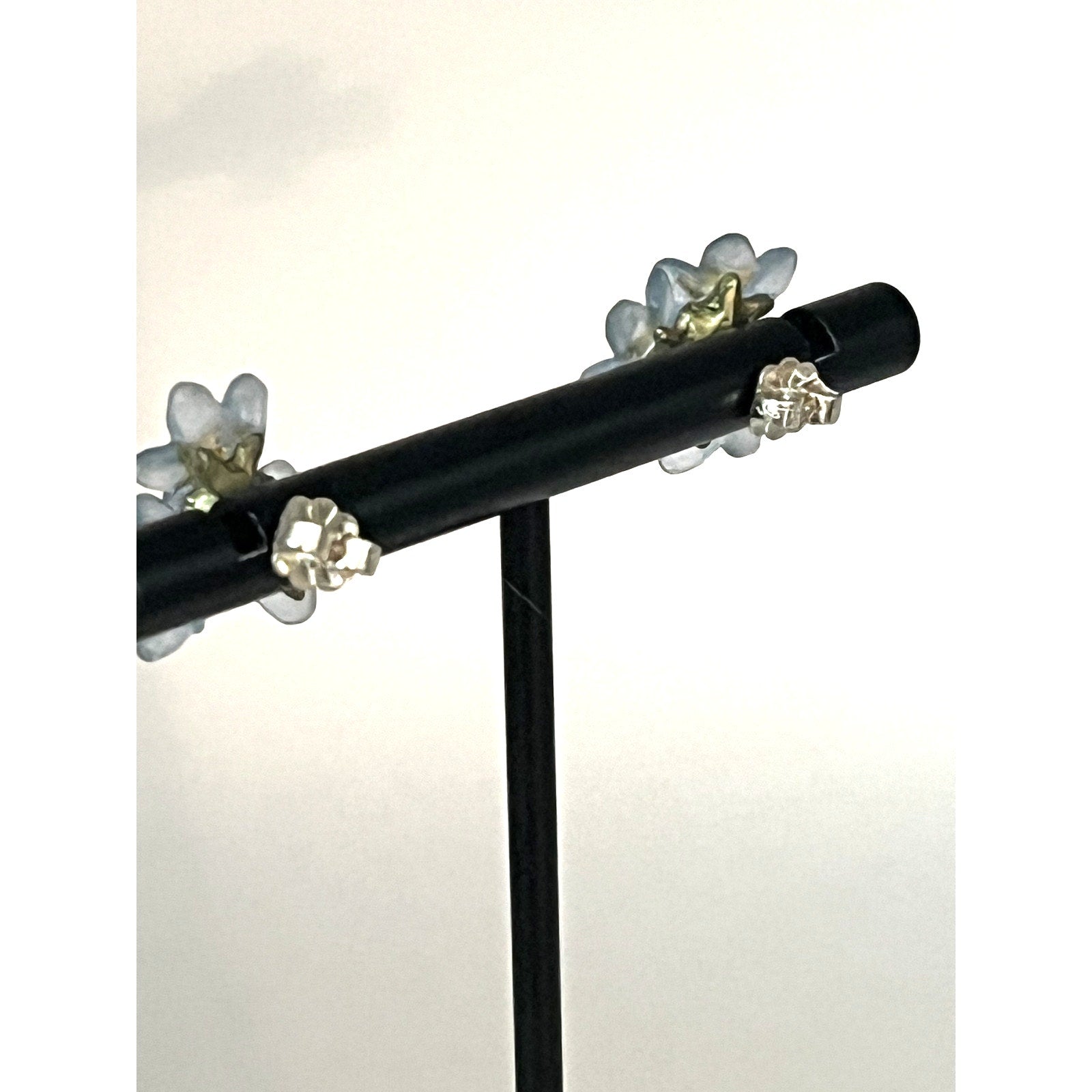 Michael Michaud Forget Me Not Triple Flower Post Earrings