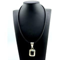 Silpada Sterling Rectangle Black Onyx Pendant Necklace