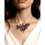 Michael Michaud Cast Glass Impatiens Necklace