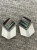 Sterling Silver Southwestern NA Multi-Stone Earrings