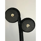 Sterling silver square shape push back earrings