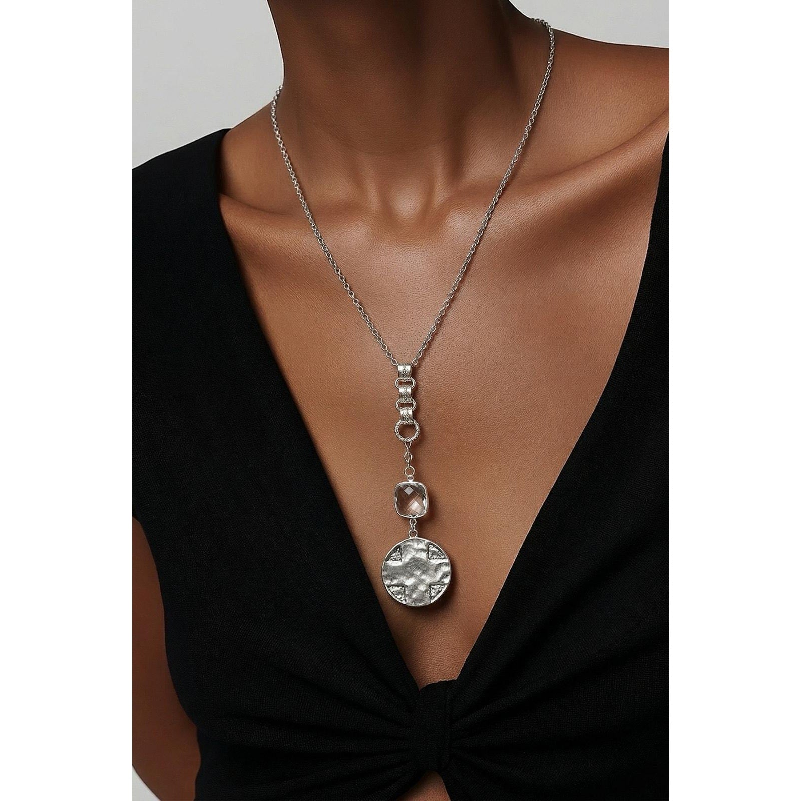 VB&Co Lord’s Prayer Silver Christian Medallion Pendant Necklace