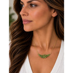 Michael Michaud Fern Leaf Pendant Necklace