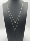 Silpada Sterling Silver 'London Decker' CZ Layered Necklace