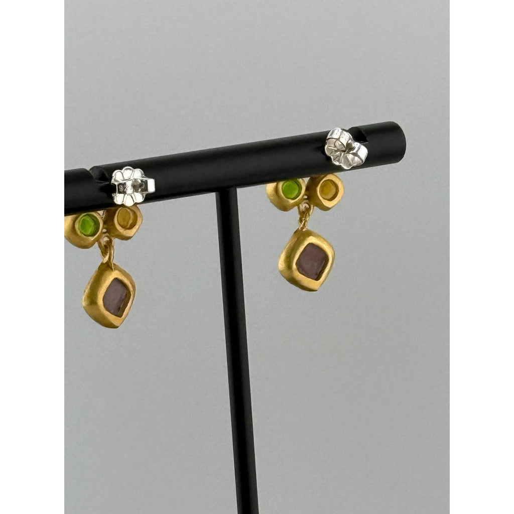 Michael Vincent Michaud 18K Gold Plated Droplets Earrings