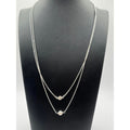 Silpada 925 Sterling Double Duty Necklace, Cubic Zirconia, Pearl & Silver